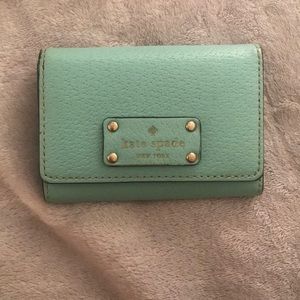 teal kate spade wallet